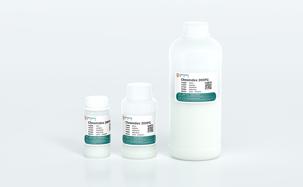 Chromdex 30 PG (prep grade), Chromdex 75 PG and Chromdex 200 PG are based on high crosslinked agarose and filled with crosslinked dextran.;
They have both high selectivity of dextran and physical properties of agarose, high resolution and high hardness.