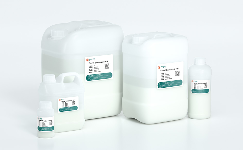 HIC resin using Octyl as its ligands;Agarose matrix with bead size of 34μm, good non-specific adsorption and high resolution;Usually used for polishing of macro-biomolecules with intermediate hydrophobicity